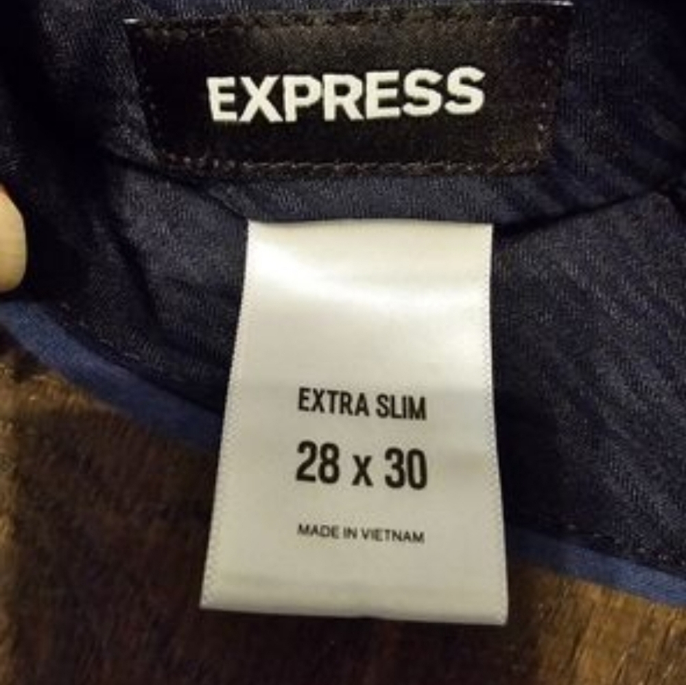 Express Brand Extra slim Dusty Blue Suit Pant